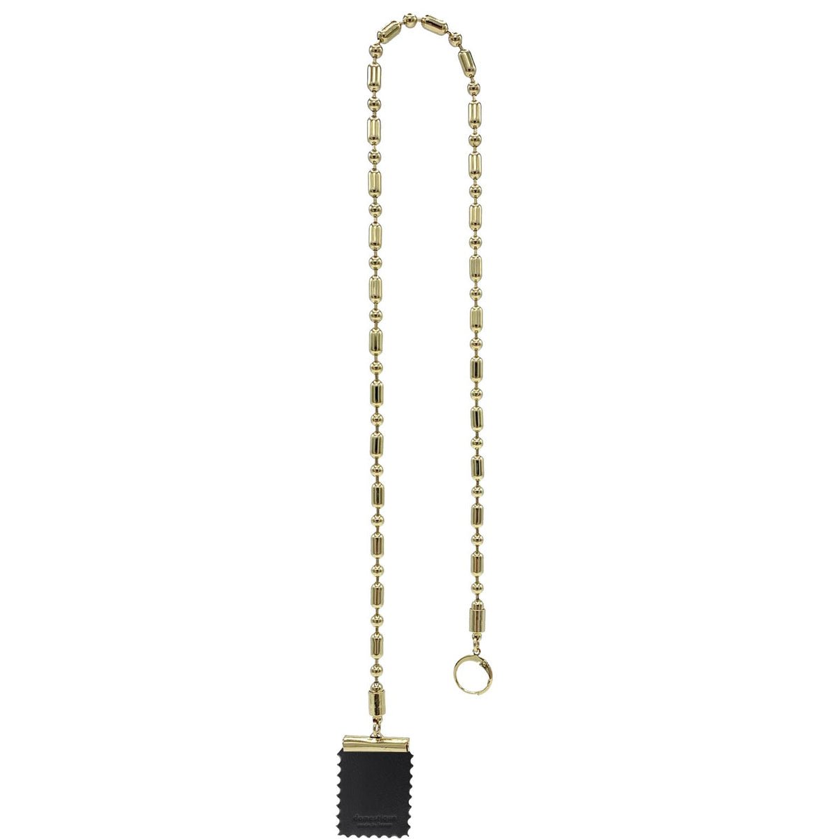 Long Bold Chain Stamp Earring Black – domestique